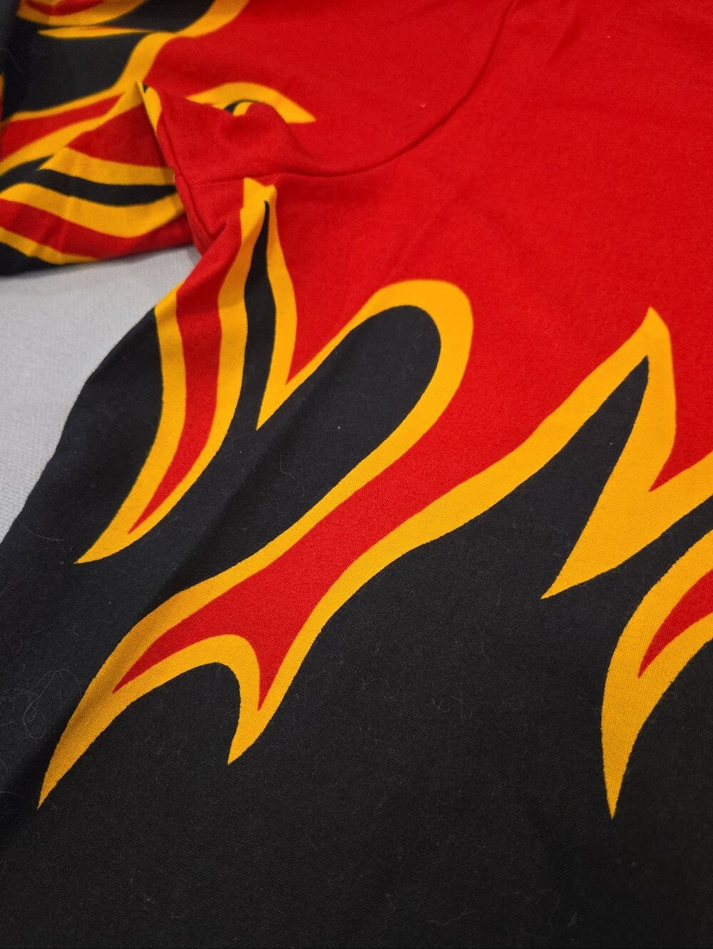Vintage Brooks & Dunn Shirt Mens Large Red Black Flame Western Cowboy USA 90s - Picture 3 of 9